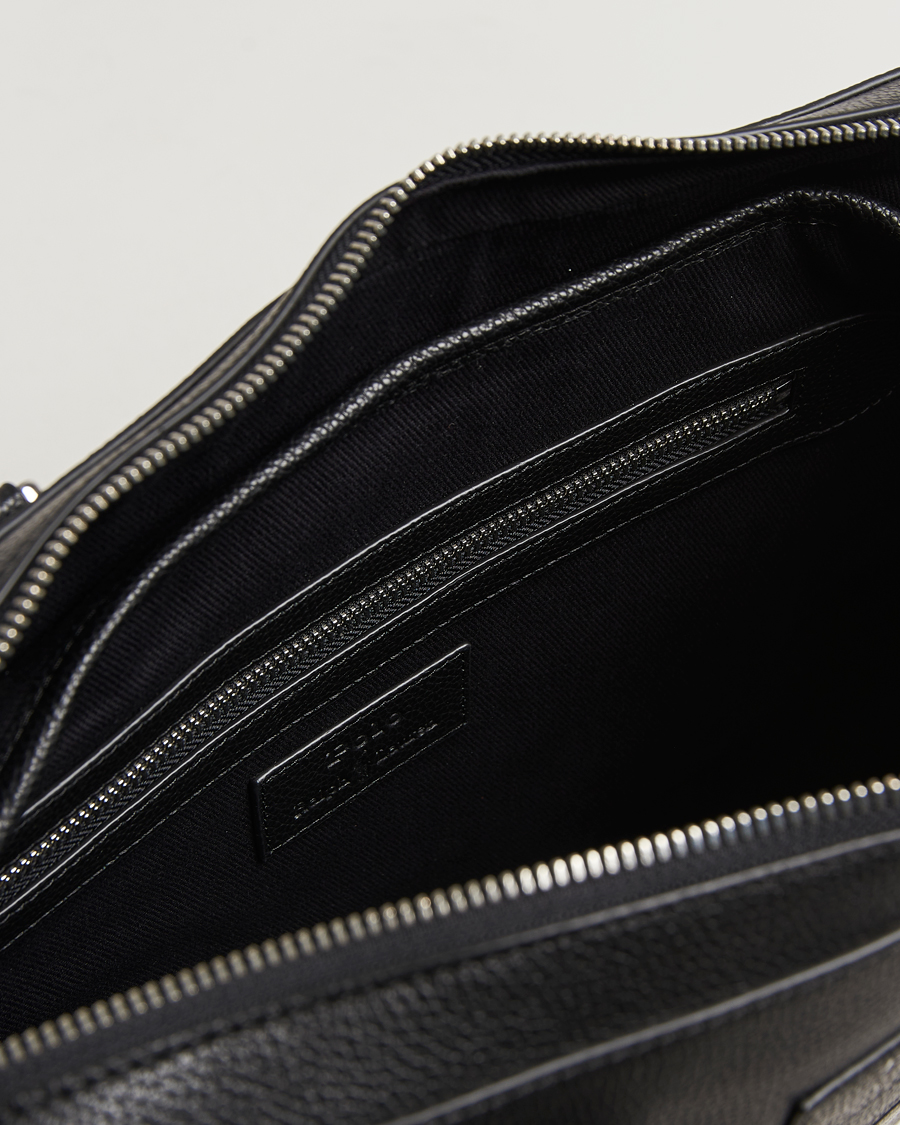Homme | Polo Ralph Lauren Pebble Leather Briefcase Black | Polo Ralph Lauren | Pebble Leather Briefcase Black
