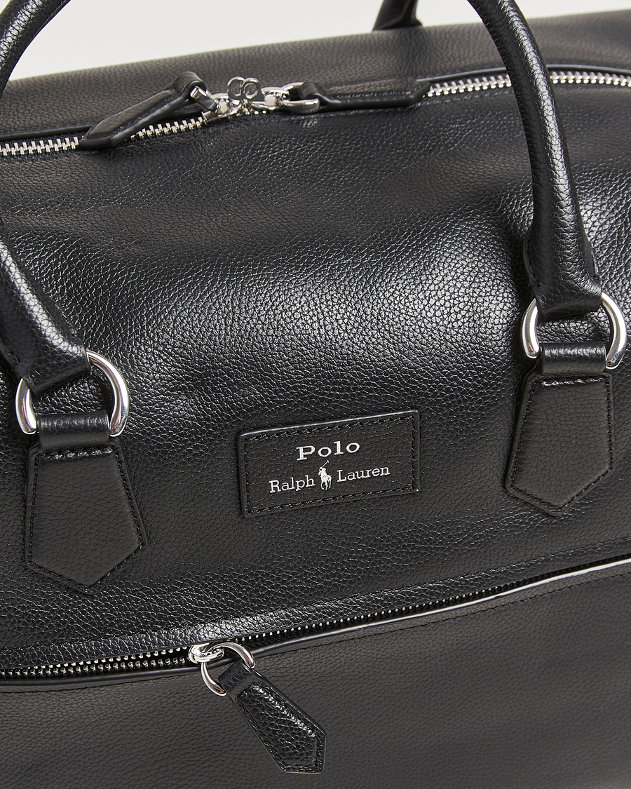 Homme | Sacs | Polo Ralph Lauren | Pebble Leather Duffle Bag Black