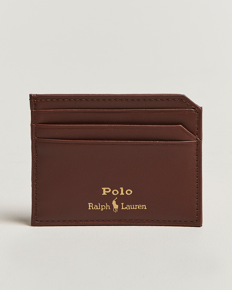 Homme | Polo Ralph Lauren Card Holder Smooth Leather Saddle | Polo Ralph Lauren | Card Holder Smooth Leather Saddle