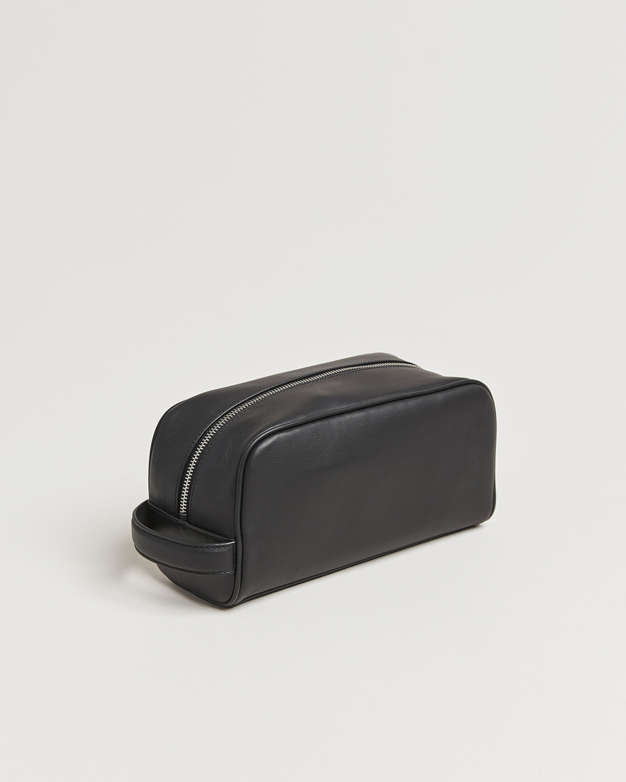 Homme | Polo Ralph Lauren Smooth Leather Washbag Black | Polo Ralph Lauren | Smooth Leather Washbag Black