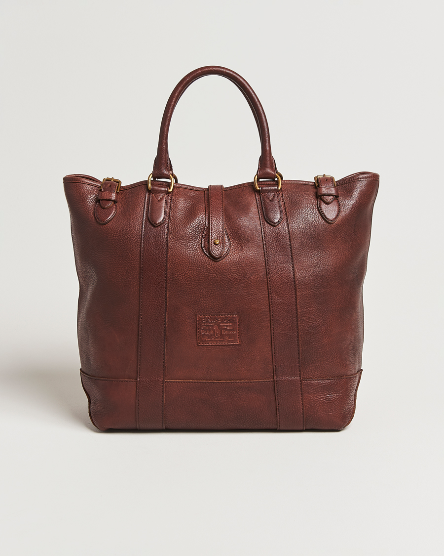 Homme | Polo Ralph Lauren Leather Tote Bag British Tan | Polo Ralph Lauren | Leather Tote Bag British Tan