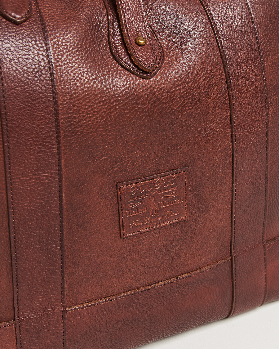 Homme | Polo Ralph Lauren Leather Tote Bag British Tan | Polo Ralph Lauren | Leather Tote Bag British Tan