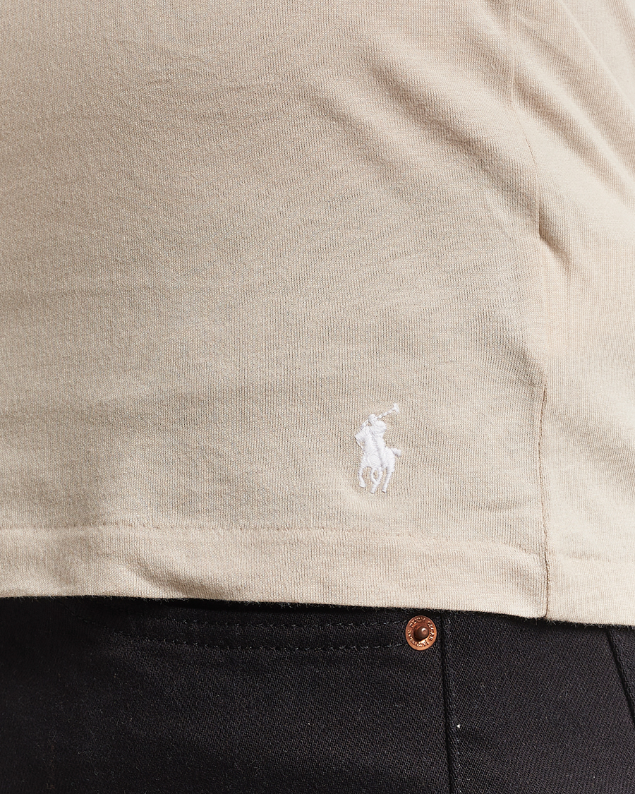 Homme | T-shirts | Polo Ralph Lauren | 3-Pack Crew Neck T-Shirt Grey/Beige/Black