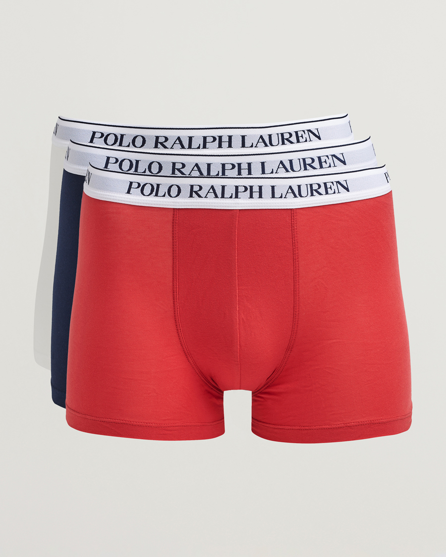 Homme | Sous-Vêtements Et Chaussettes | Polo Ralph Lauren | 3-Pack Trunk Navy/Red/White