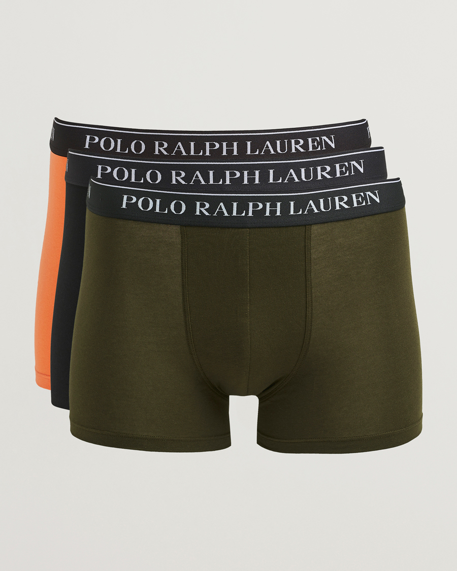 Homme | Sous-Vêtements Et Chaussettes | Polo Ralph Lauren | 3-Pack Trunk Black/Orange/Green