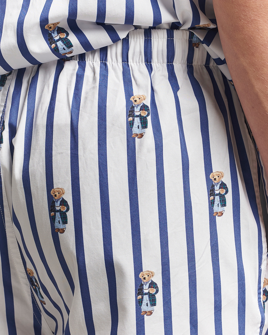 Homme | Peignoirs Et Pyjamas | Polo Ralph Lauren | Cotton Short Pyjama Set Striped Blue