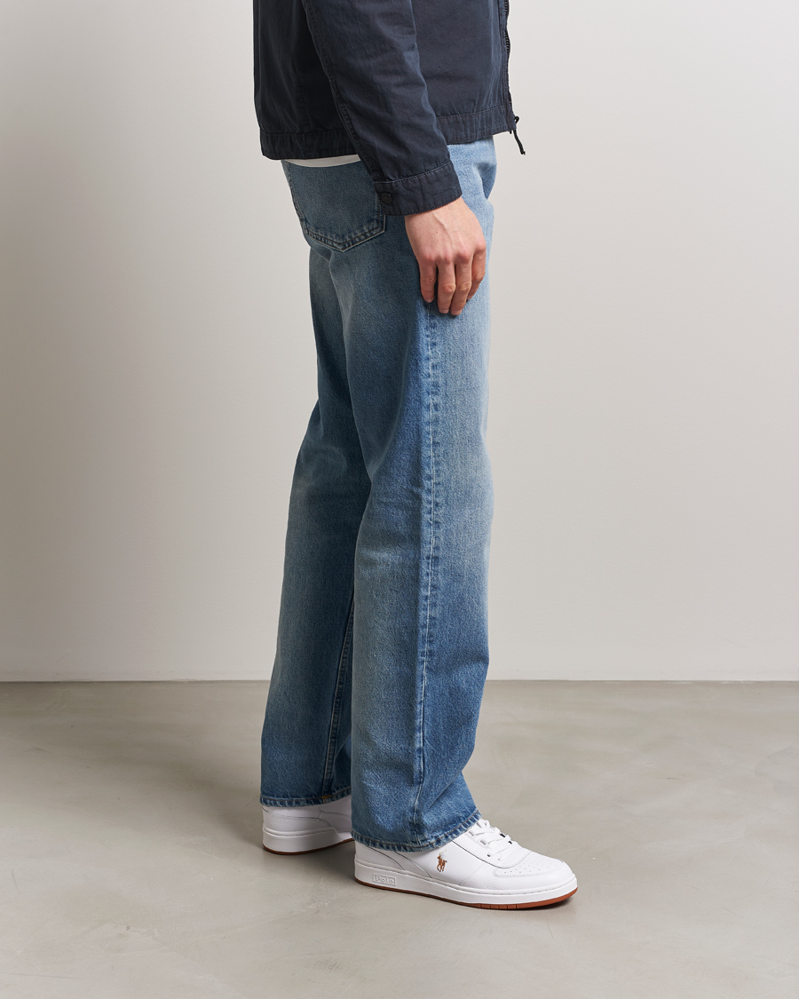 Homme | Polo Ralph Lauren CRT Leather Sneaker White/Navy | Polo Ralph Lauren | CRT Leather Sneaker White/Navy