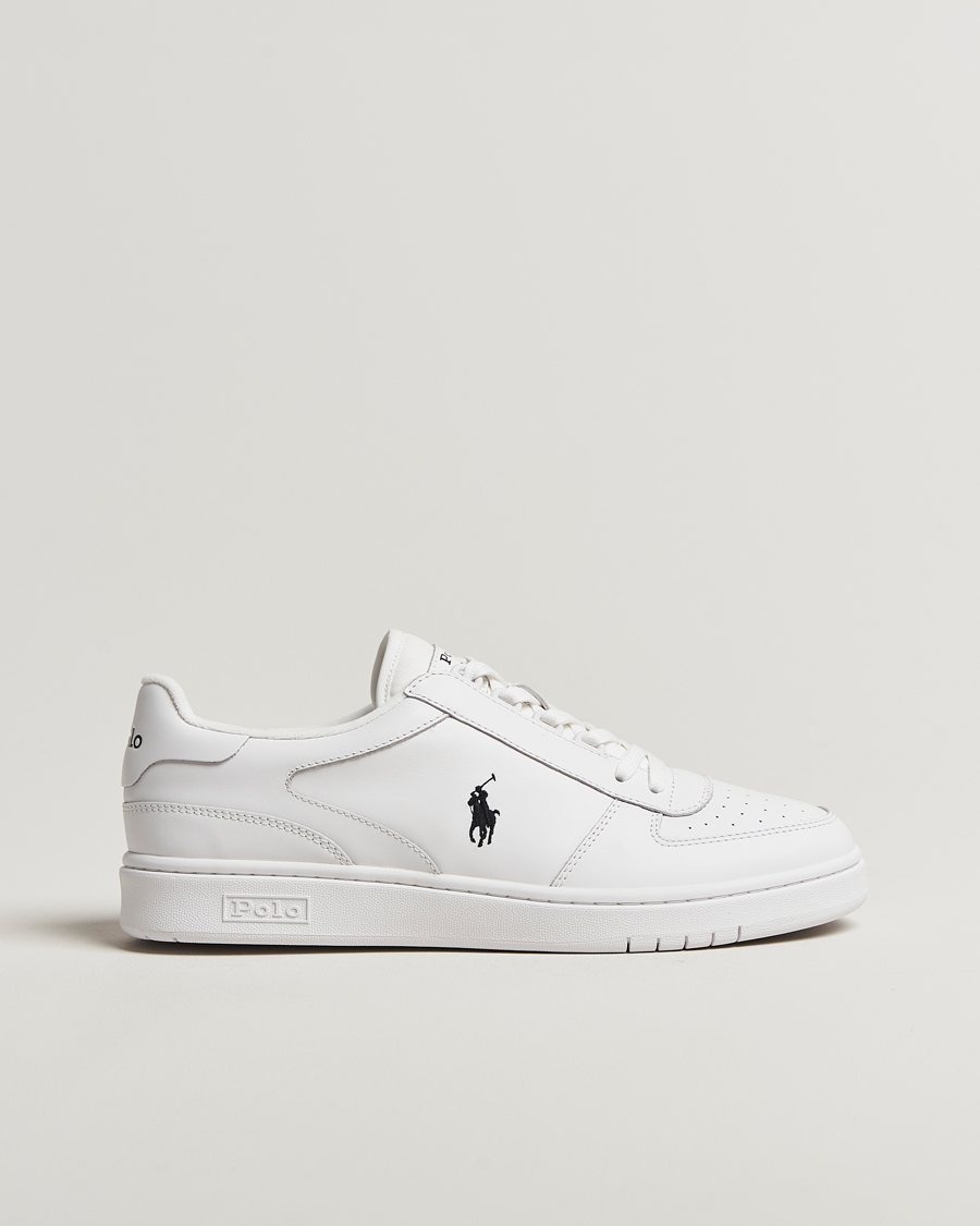 Homme | Polo Ralph Lauren Polo Court Leather Sneaker White | Polo Ralph Lauren | Polo Court Leather Sneaker White