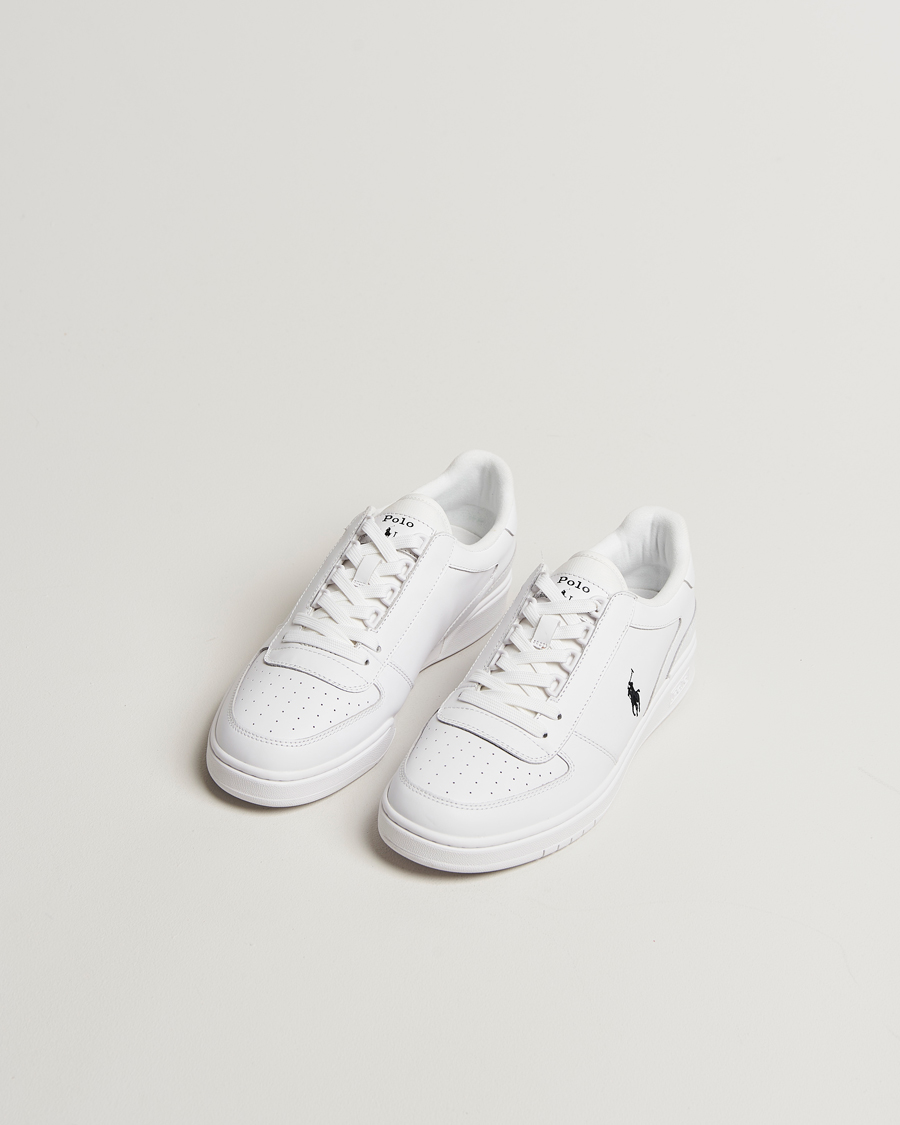 Homme | Polo Ralph Lauren Polo Court Leather Sneaker White | Polo Ralph Lauren | Polo Court Leather Sneaker White