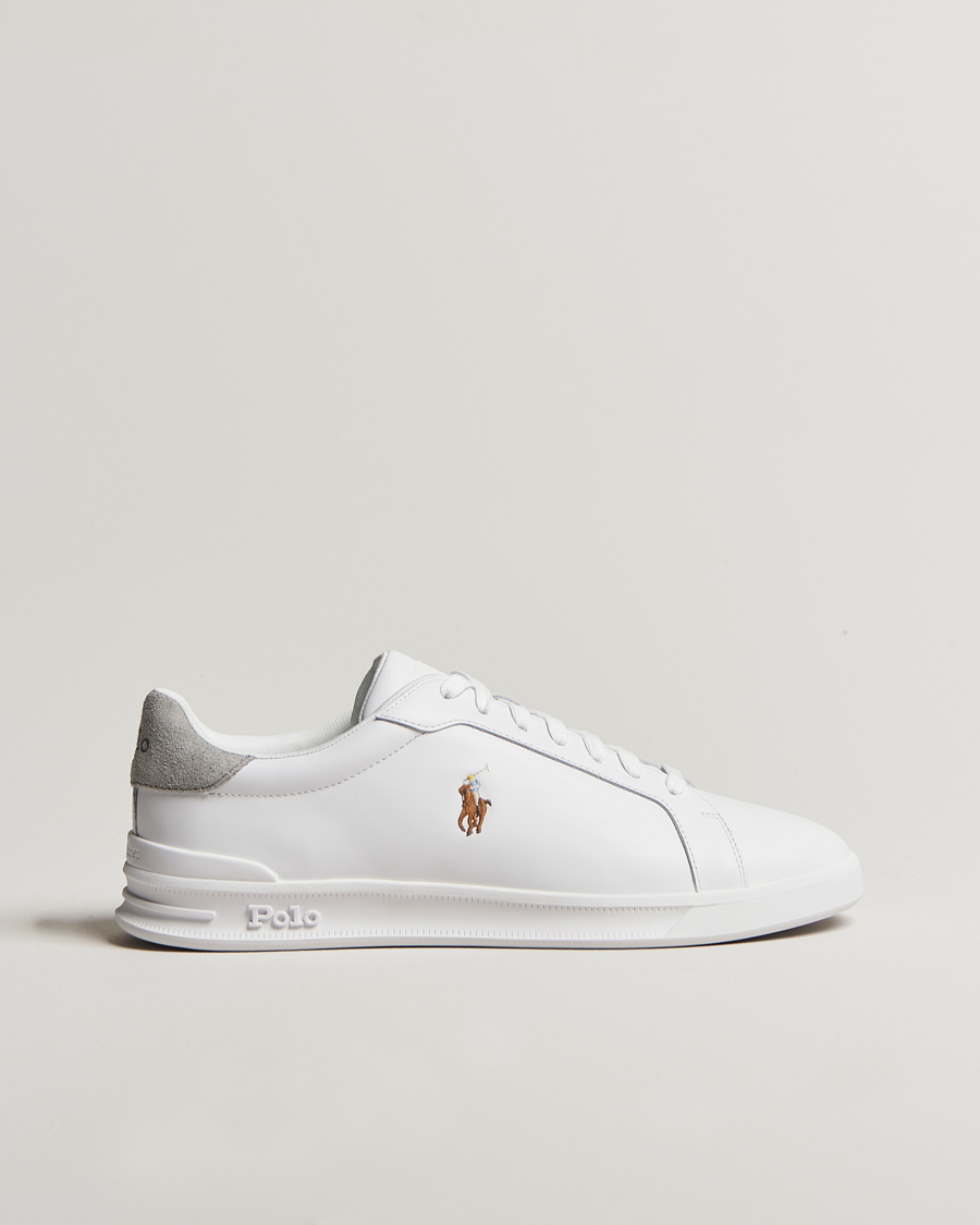 Homme | Polo Ralph Lauren Heritage Court II Sneaker White/Grey | Polo Ralph Lauren | Heritage Court II Sneaker White/Grey