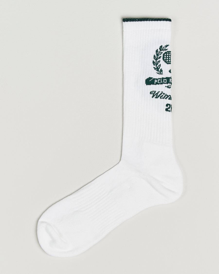 Homme | Sous-Vêtements Et Chaussettes | Polo Ralph Lauren | Wimbledon Crew Cotton Socks White