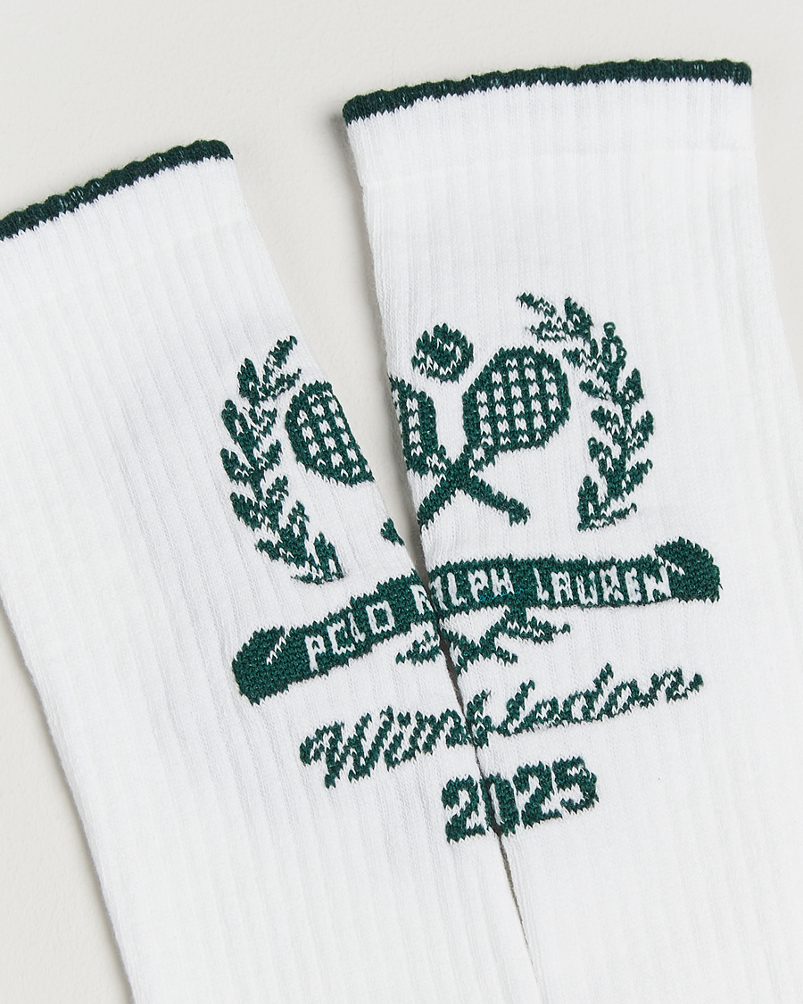 Homme | Sous-Vêtements Et Chaussettes | Polo Ralph Lauren | Wimbledon Crew Cotton Socks White