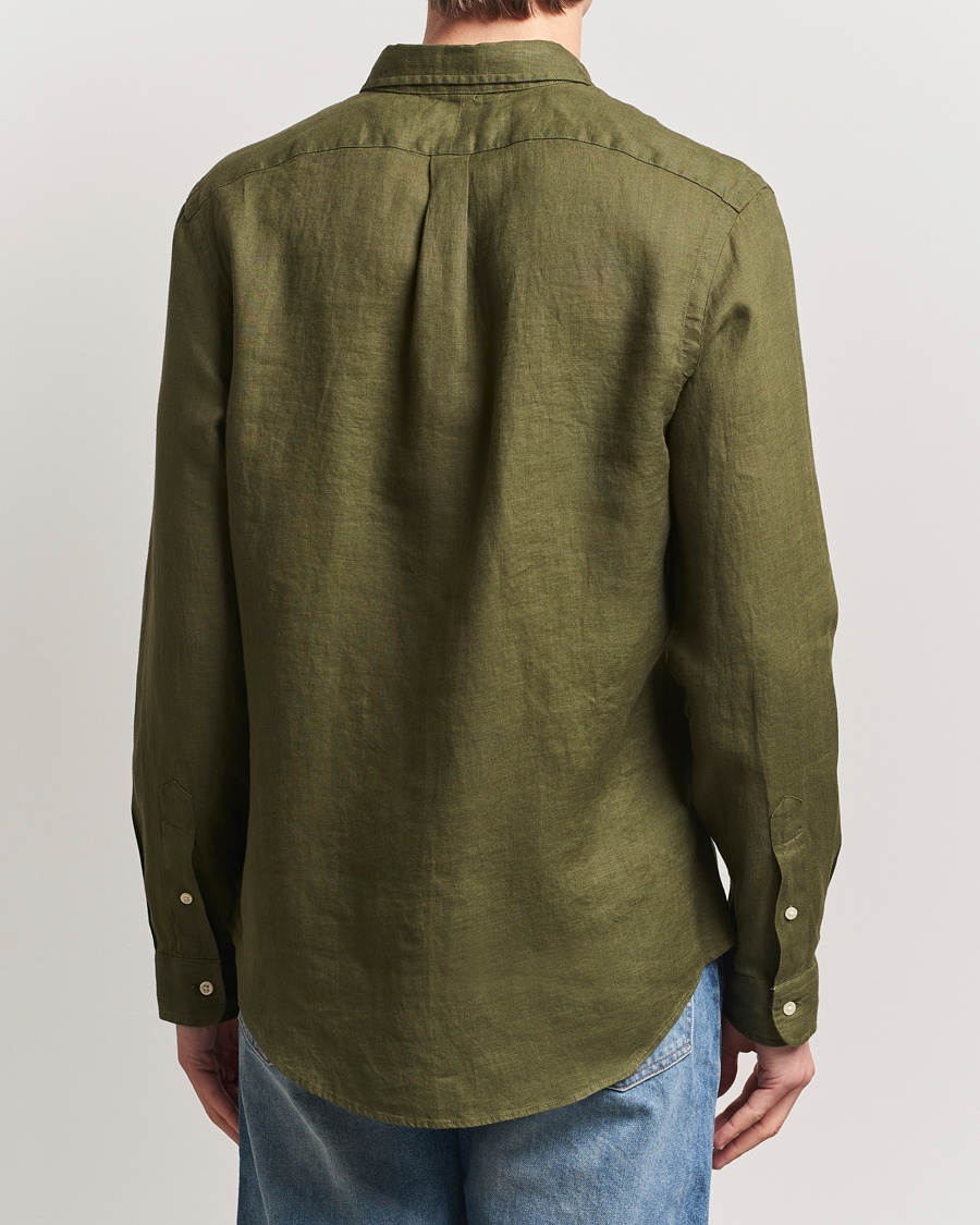 Homme | Chemises | Polo Ralph Lauren | Slim Fit Linen Shirt New Olive