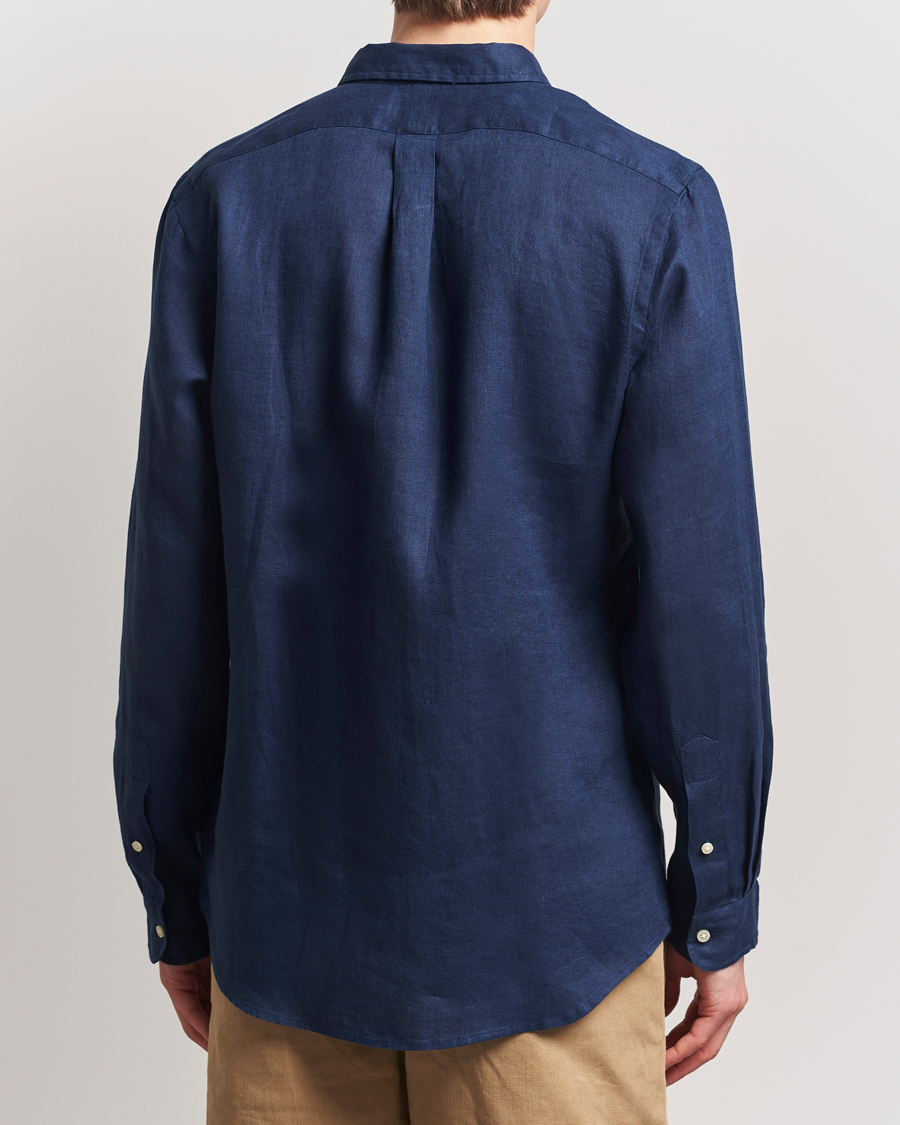 Homme | Chemises | Polo Ralph Lauren | Slim Fit Linen Shirt Newport Navy