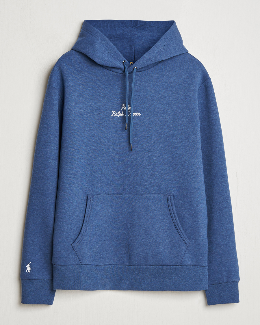 Homme | Pulls Et Tricots | Polo Ralph Lauren | Center Logo Hoodie Derby Blue Heather