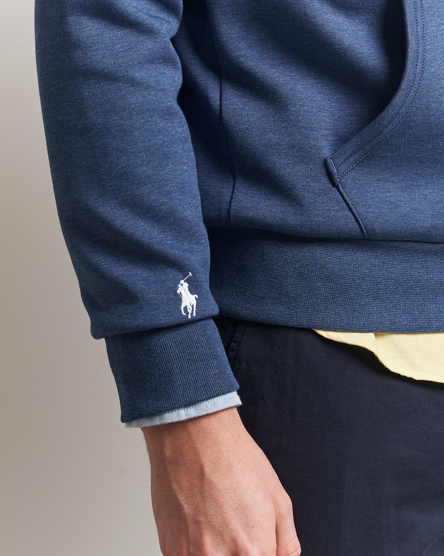 Homme | Pulls Et Tricots | Polo Ralph Lauren | Center Logo Hoodie Derby Blue Heather