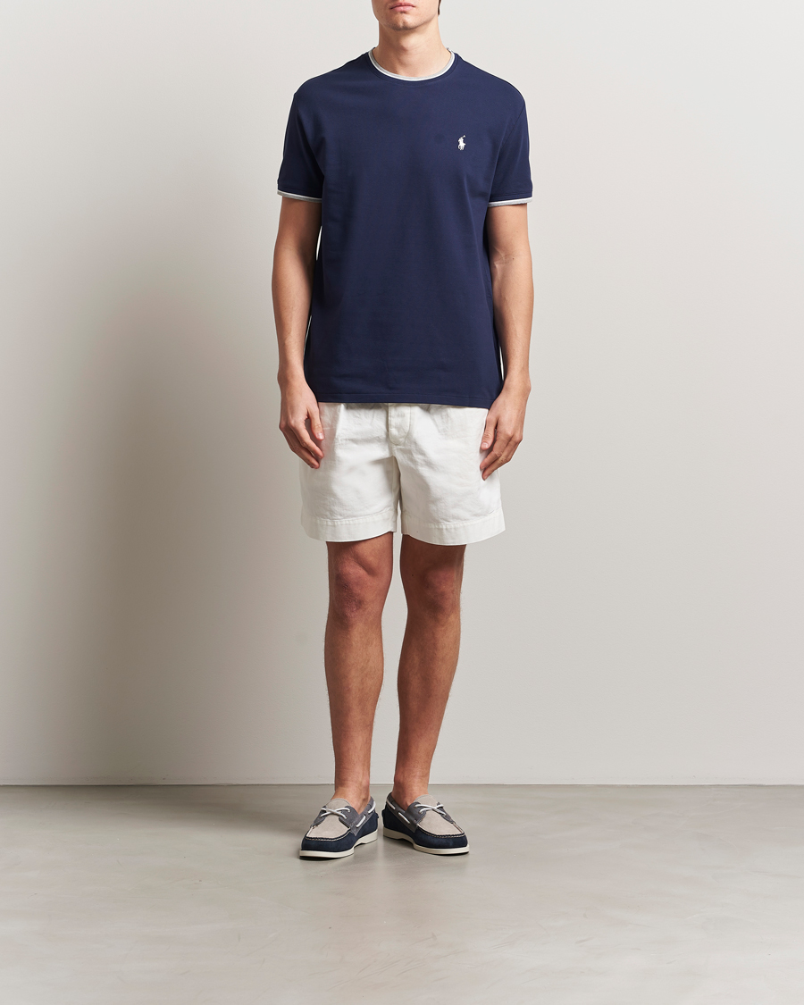 Homme | T-shirts | Polo Ralph Lauren | Mesh Polo T-Shirt Newport Navy