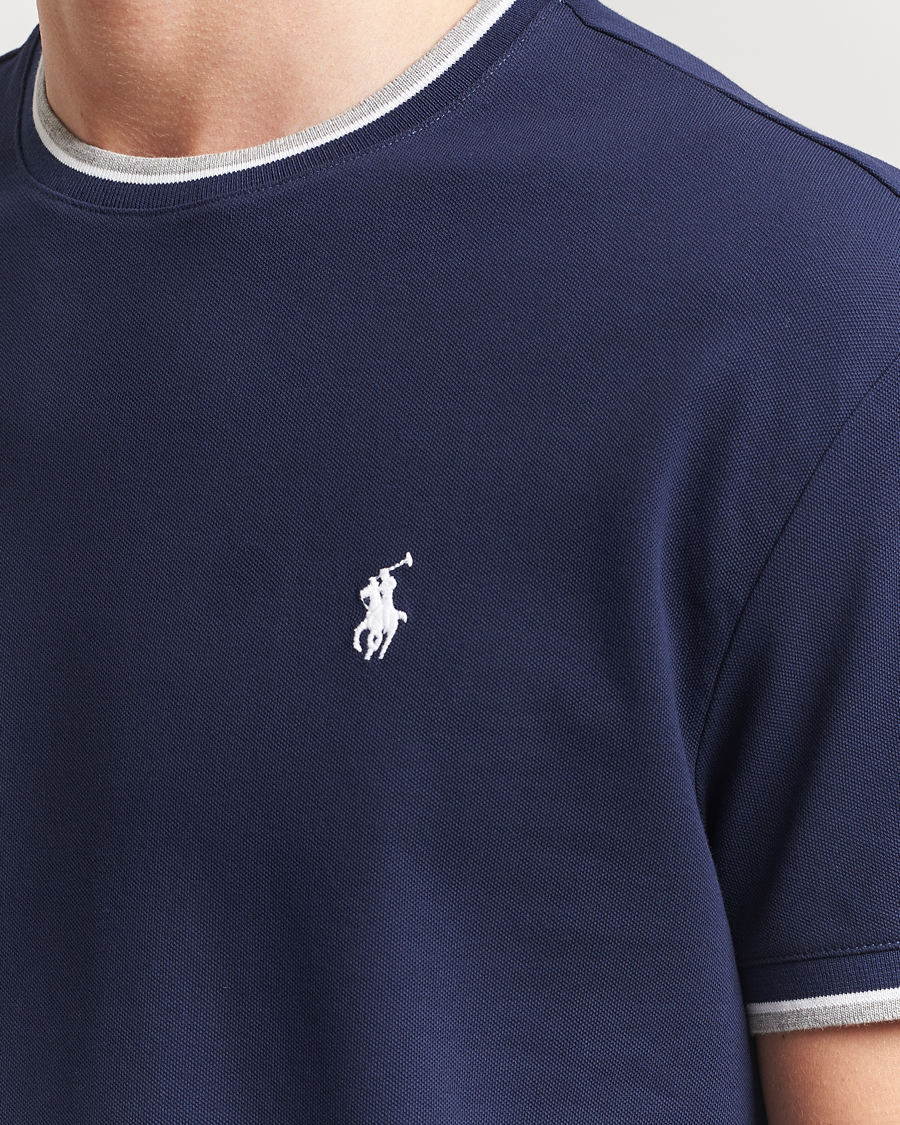 Homme | T-shirts | Polo Ralph Lauren | Mesh Polo T-Shirt Newport Navy
