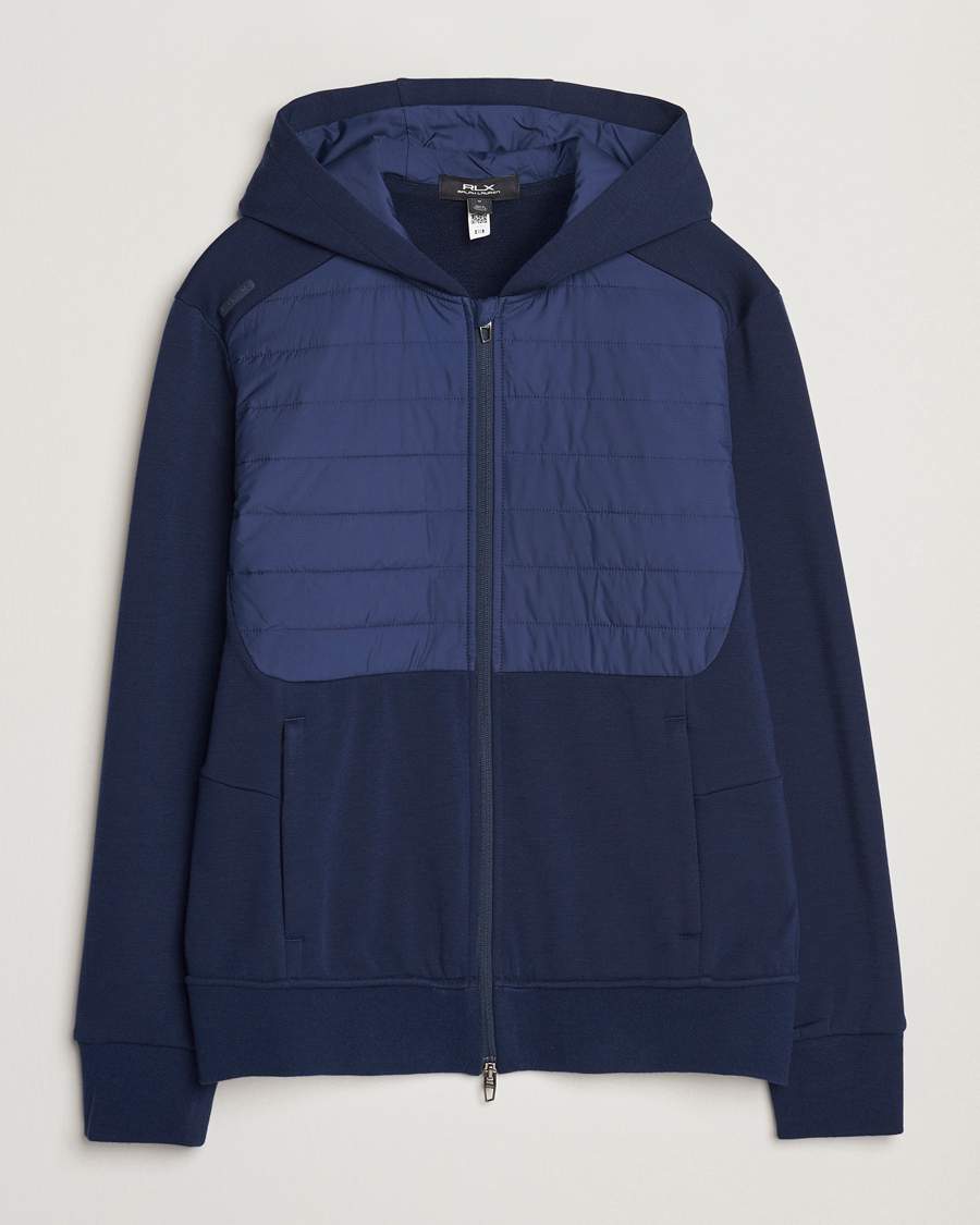 Homme | Pulls Et Tricots | RLX Ralph Lauren | Heavy Teach Wool Full Zip Pullover Refined Navy