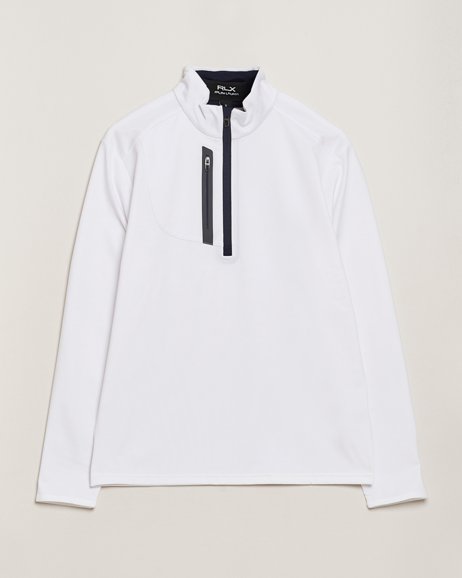 Homme | Pulls Et Tricots | RLX Ralph Lauren | Luxury Jersey Half Zip Ceramic White
