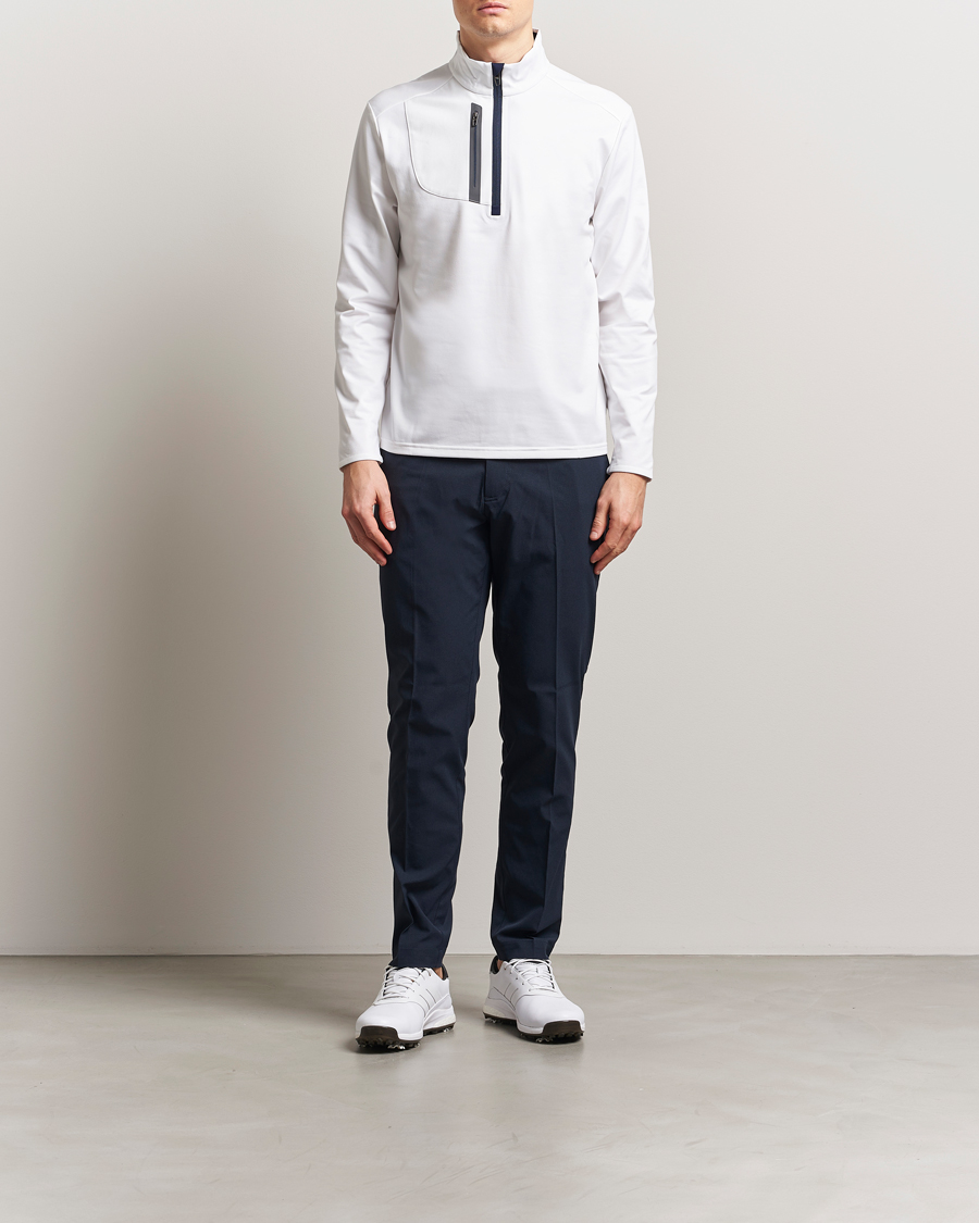 Homme | Pulls Et Tricots | RLX Ralph Lauren | Luxury Jersey Half Zip Ceramic White