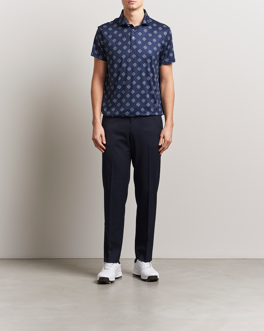 Homme | Polos | RLX Ralph Lauren | Airflow Active Polo Mini G Golfball/Refined Navy