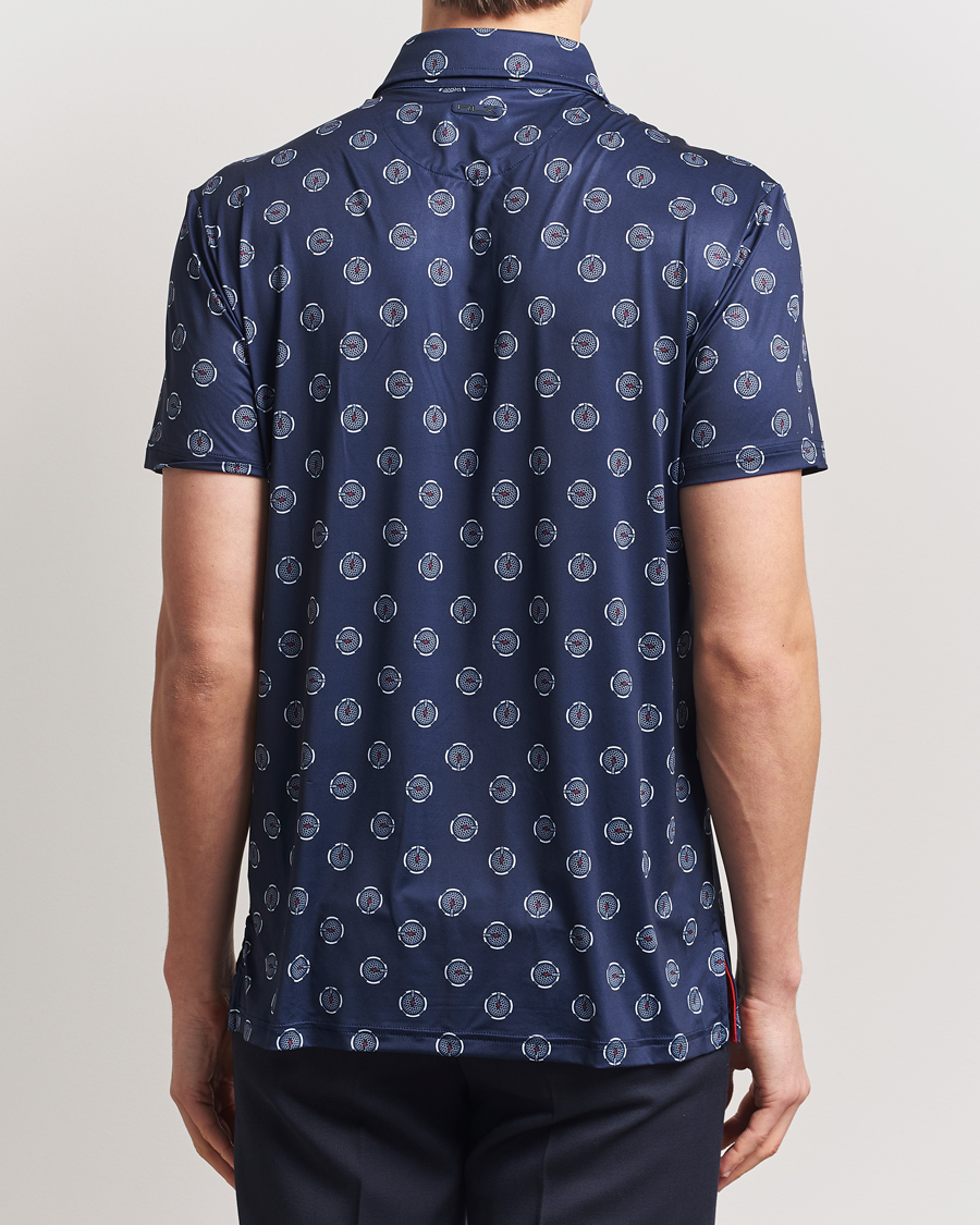 Homme | Polos | RLX Ralph Lauren | Airflow Active Polo Mini G Golfball/Refined Navy