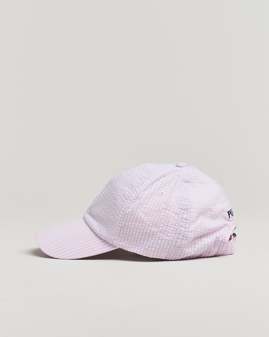 Homme | Polo Ralph Lauren Seersucker Cap Carmel Pink | Polo Ralph Lauren | Seersucker Cap Carmel Pink