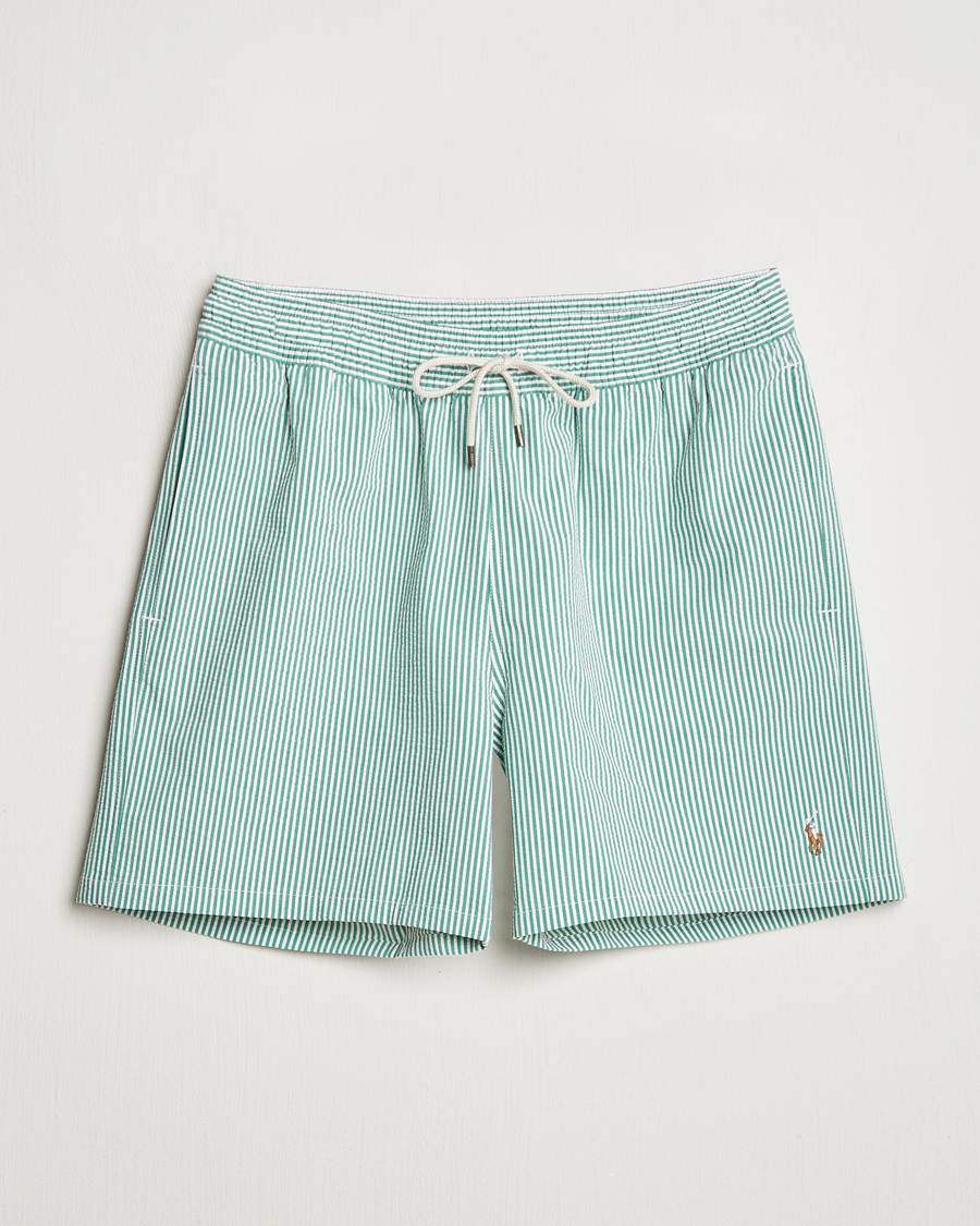 Homme | Maillots De Bain | Polo Ralph Lauren | Recycled Traveler Seersucker Swimshorts Raft Green