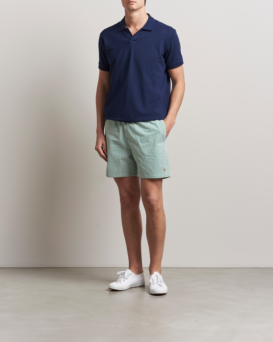 Homme | Maillots De Bain | Polo Ralph Lauren | Recycled Traveler Seersucker Swimshorts Raft Green