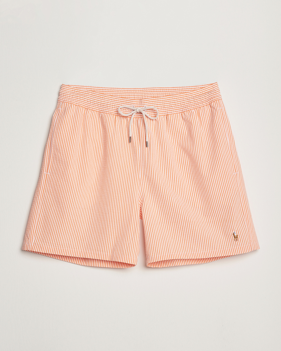 Homme | Maillots De Bain | Polo Ralph Lauren | Recycled Traveler Seersucker Swimshorts Classic Peach