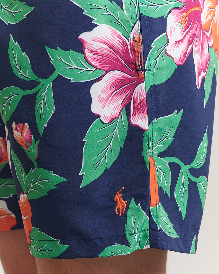 Homme | Maillots De Bain | Polo Ralph Lauren | Traveler Recycled Swimshorts Iconic Hibiscus Navy