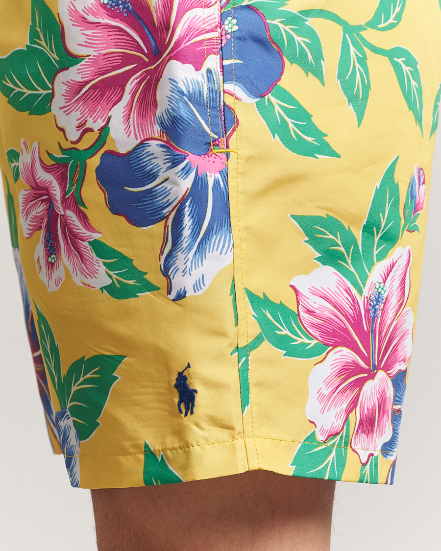 Homme | Maillots De Bain | Polo Ralph Lauren | Traveler Recycled Swimshorts Iconic Hibiscus Yellow