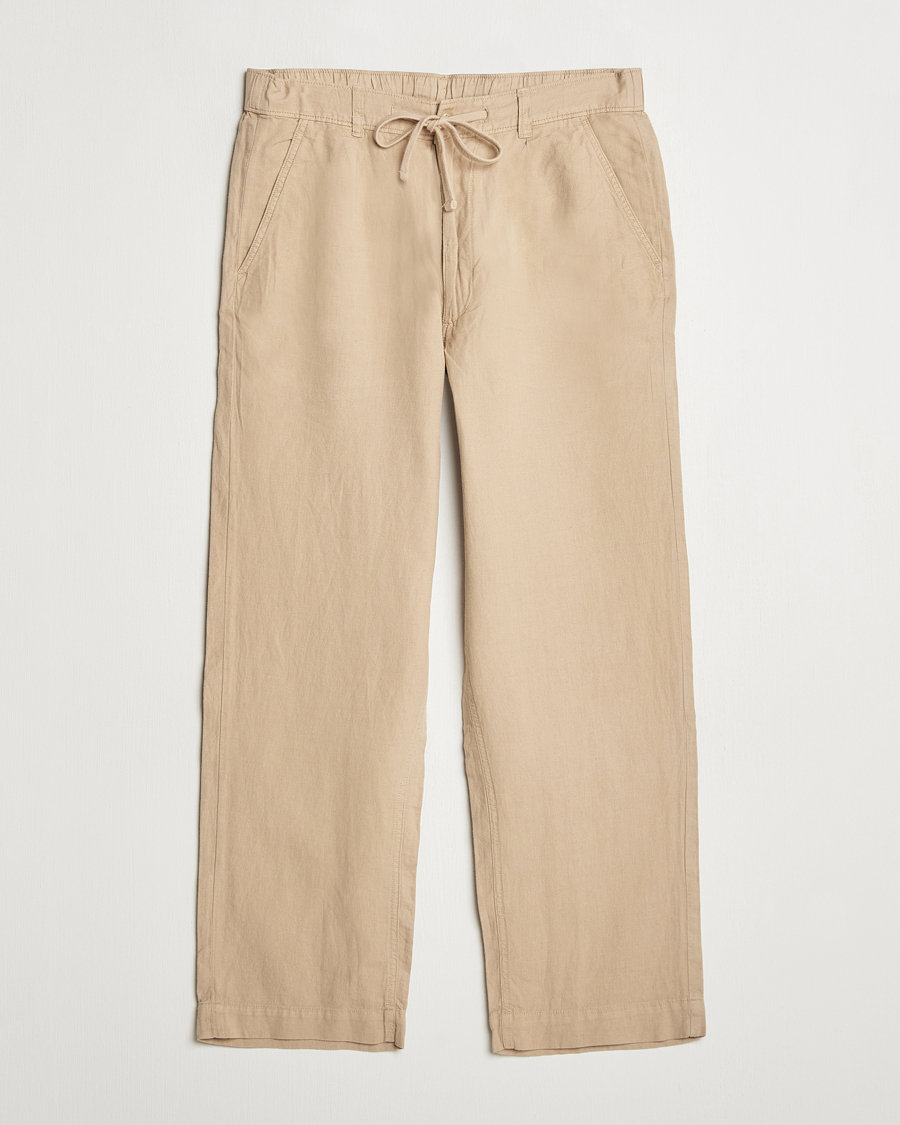Homme | Pantalons | Polo Ralph Lauren | Pleated Cotton Linen Pants Coastal Beige