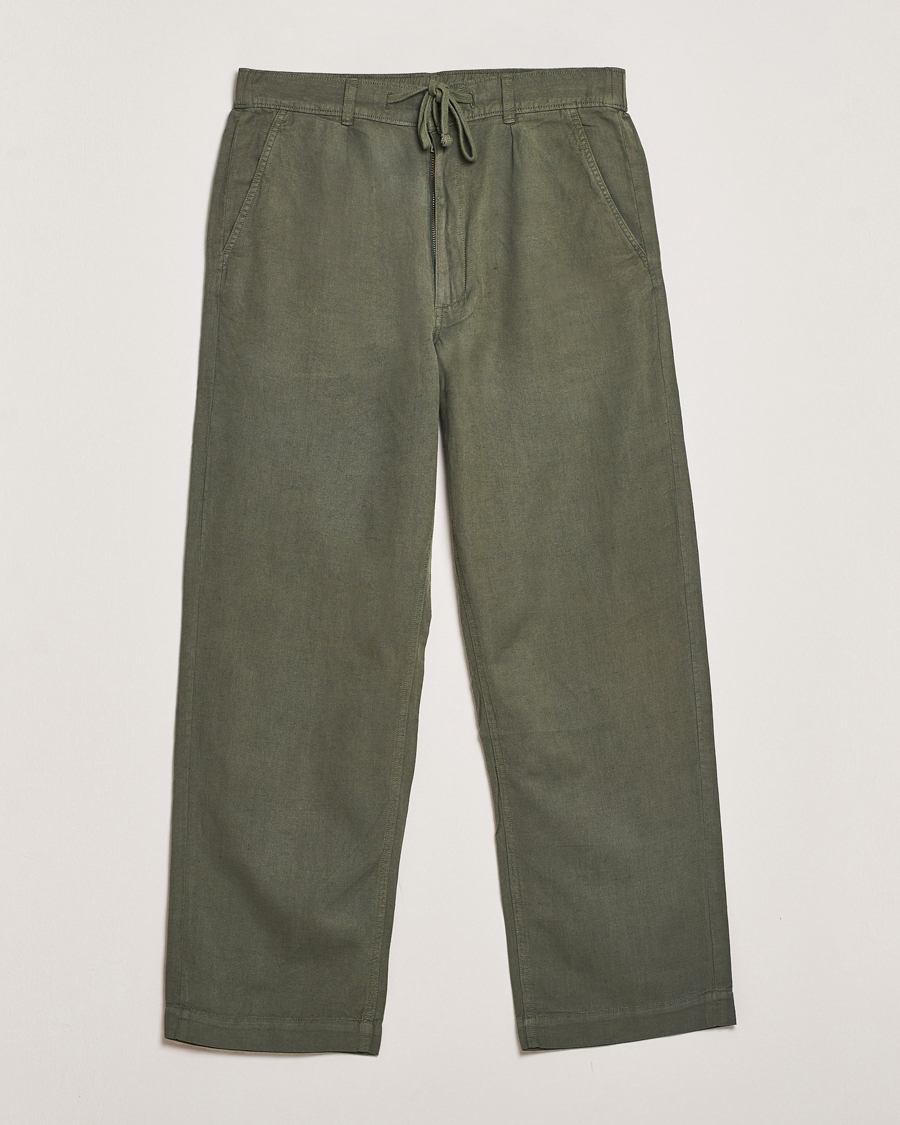 Homme | Pantalons | Polo Ralph Lauren | Pleated Cotton Linen Pants New Olive