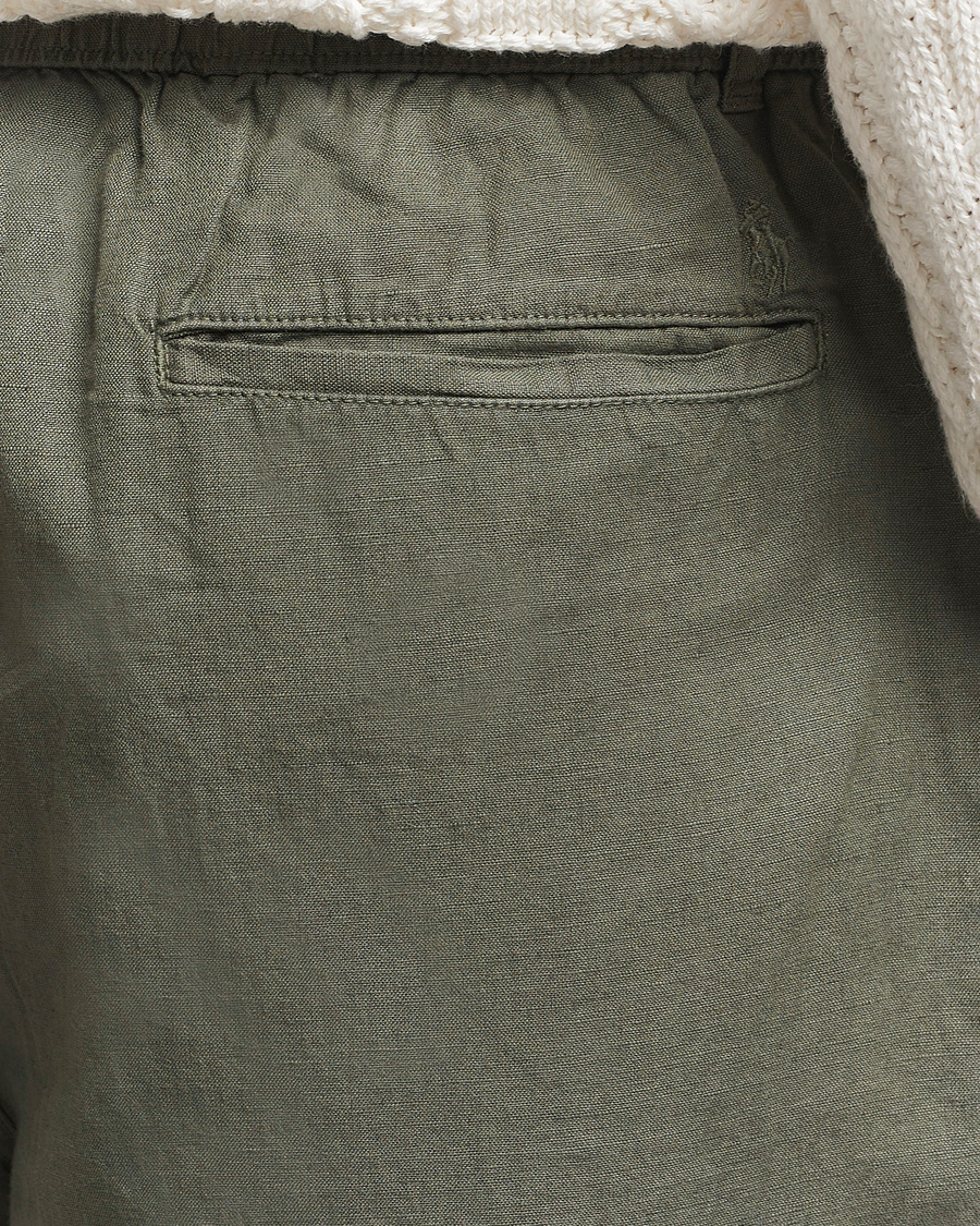 Homme | Pantalons | Polo Ralph Lauren | Pleated Cotton Linen Pants New Olive