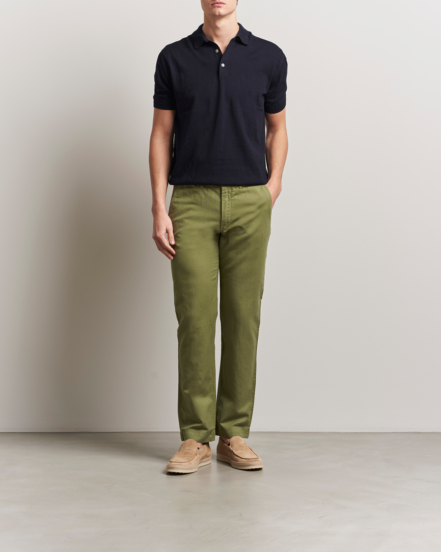 Homme | Pantalons | Polo Ralph Lauren | Cotton/Linen Bedford Chinos Tree Green