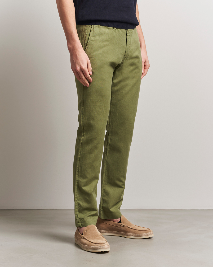 Homme | Pantalons | Polo Ralph Lauren | Cotton/Linen Bedford Chinos Tree Green