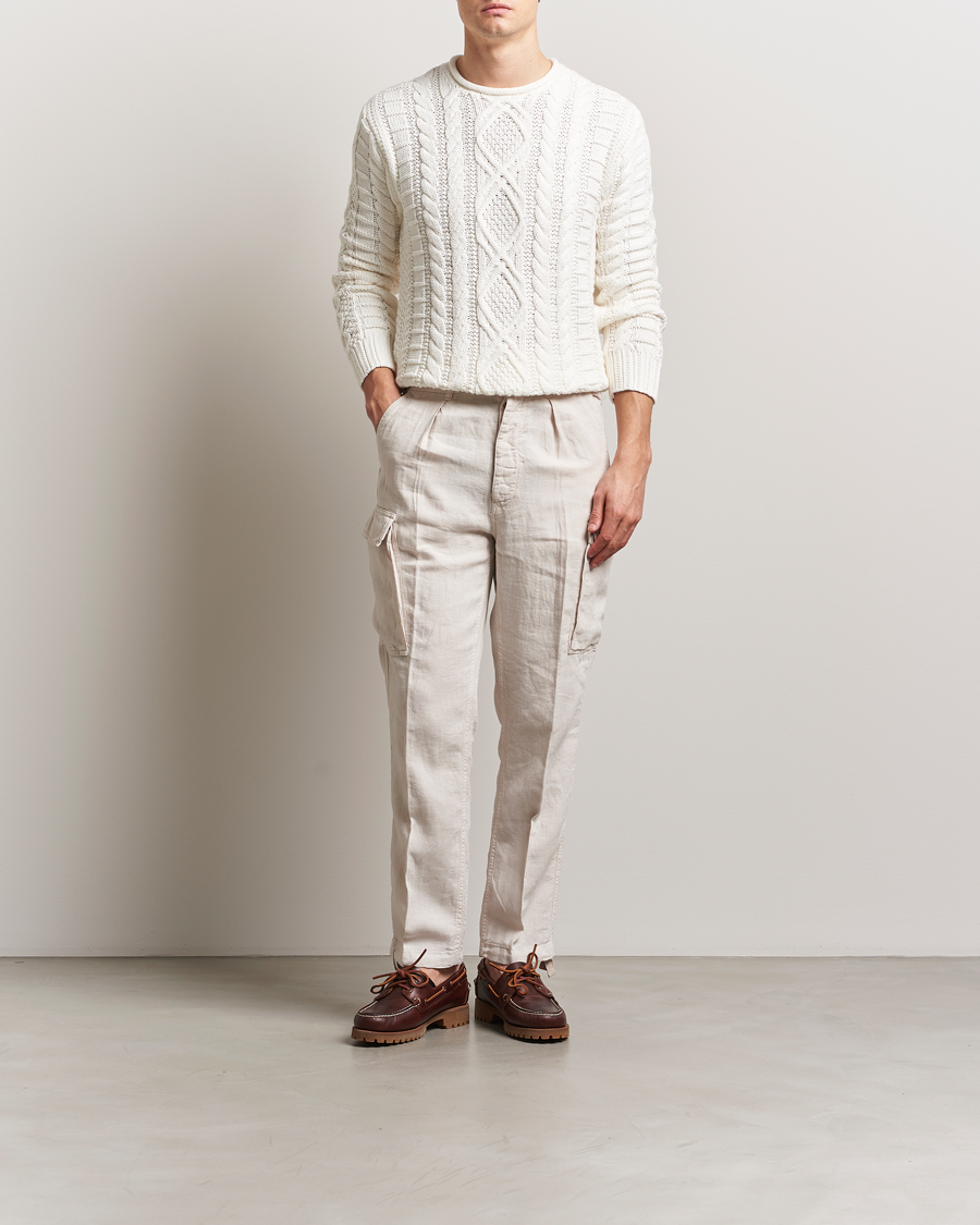 Homme | Pantalons | Polo Ralph Lauren | Linen Cargo Pants Dove Beige