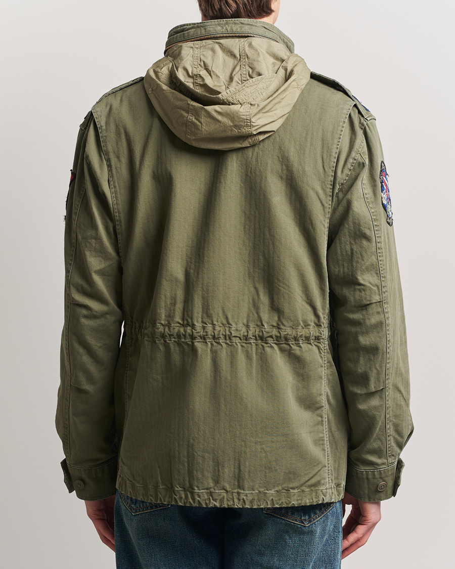 Homme | Manteaux Et Vestes | Polo Ralph Lauren | Herringbone Field Jacket Olive Mountain