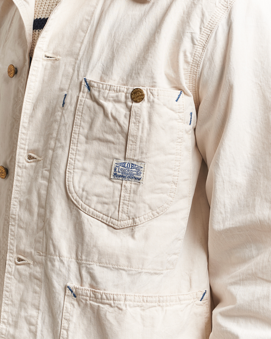 Homme | Manteaux Et Vestes | Polo Ralph Lauren | Unlined Drill Twill Shirt Jacket Barlows White
