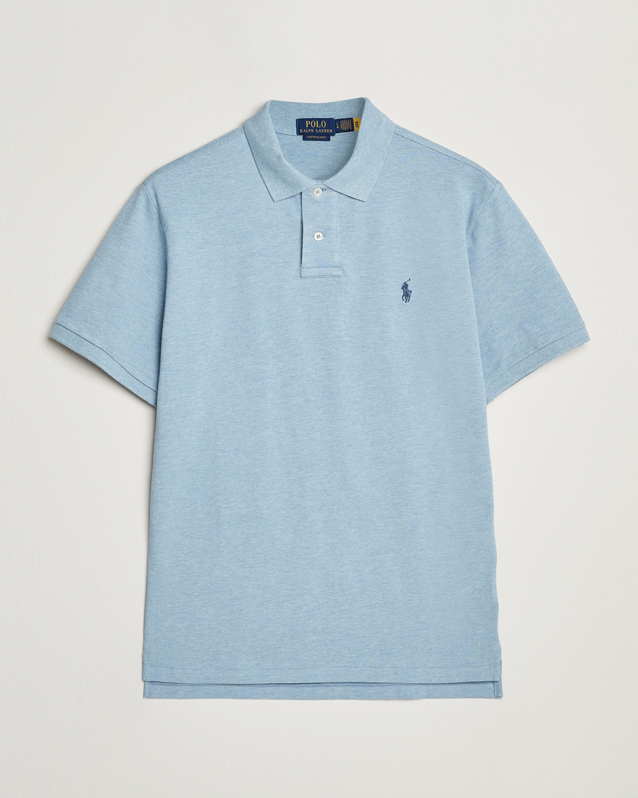 Homme | Polos | Polo Ralph Lauren | Custom Slim Fit Polo Modern Blue Heather