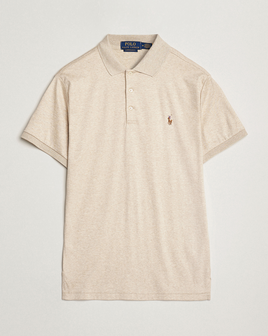 Homme | Polos | Polo Ralph Lauren | Luxury Pima Cotton Polo Expedition Dune Heather