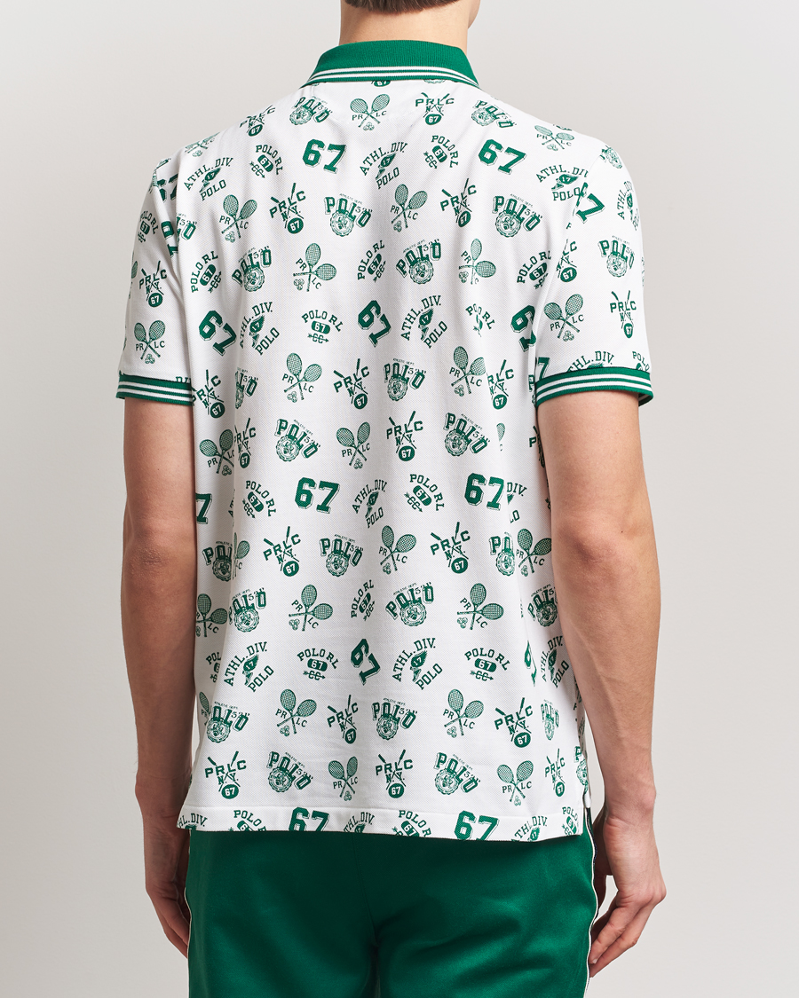 Homme | Polos | Polo Ralph Lauren | Printed Mesh Polo Toss White