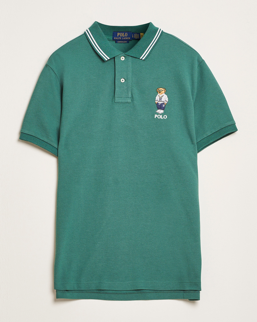 Homme | Polos | Polo Ralph Lauren | Custom Slim Fit Bear Polo Antique Green