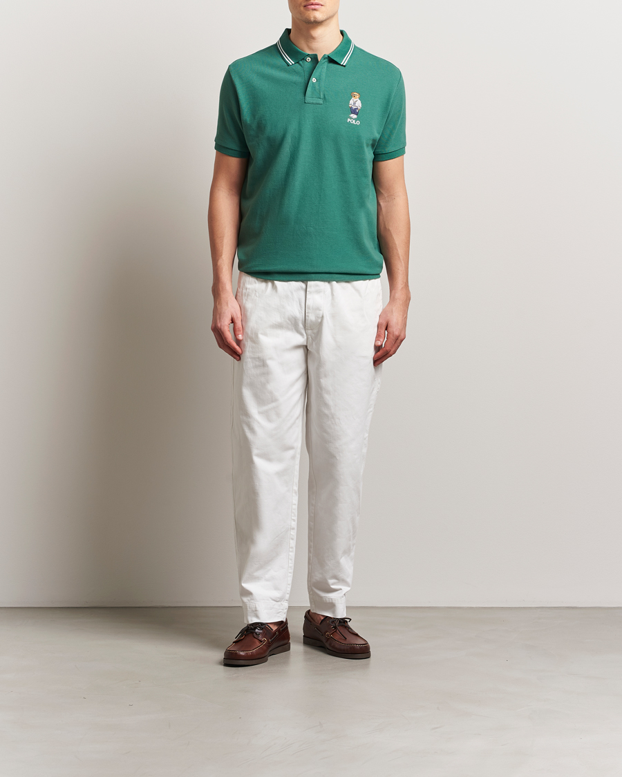 Homme | Polos | Polo Ralph Lauren | Custom Slim Fit Bear Polo Antique Green