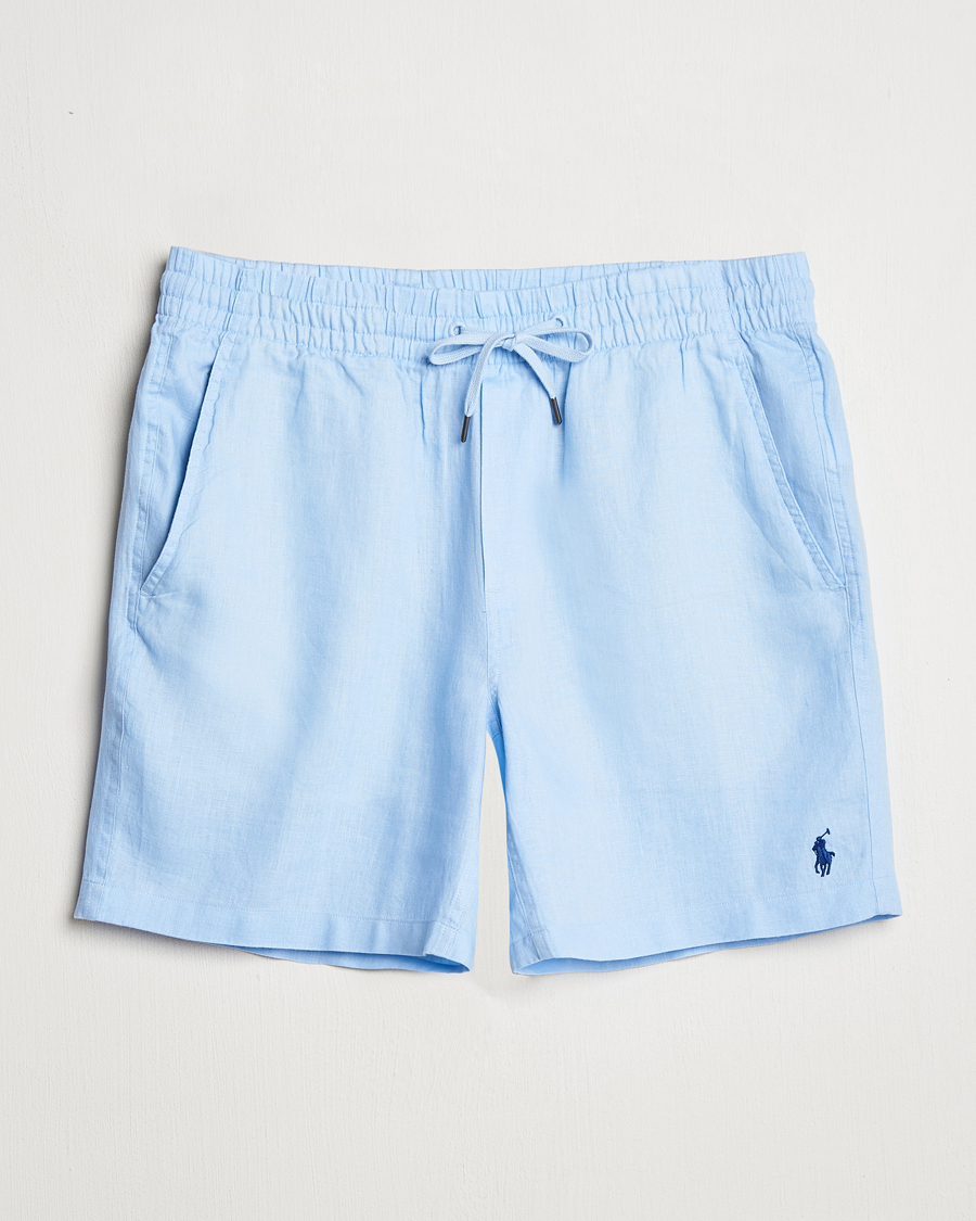 Homme | Shorts | Polo Ralph Lauren | Prepster Drawstring Linen Shorts Office Blue