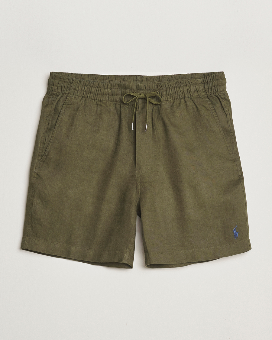 Homme | Shorts | Polo Ralph Lauren | Prepster Drawstring Linen Shorts New Olive