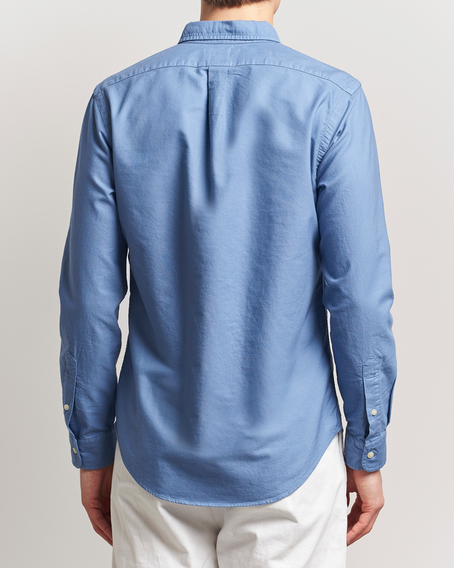 Homme | Chemises | Polo Ralph Lauren | Slim Fit Garment Dyed Oxford Shirt Bastille Blue