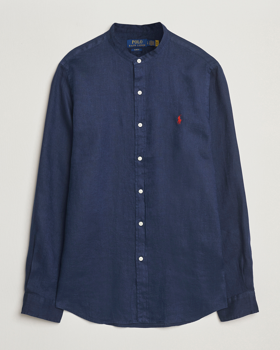 Homme | Chemises | Polo Ralph Lauren | Slim Fit Linen Shirt Newport Navy